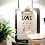 Love Your Life Clipboard Decor